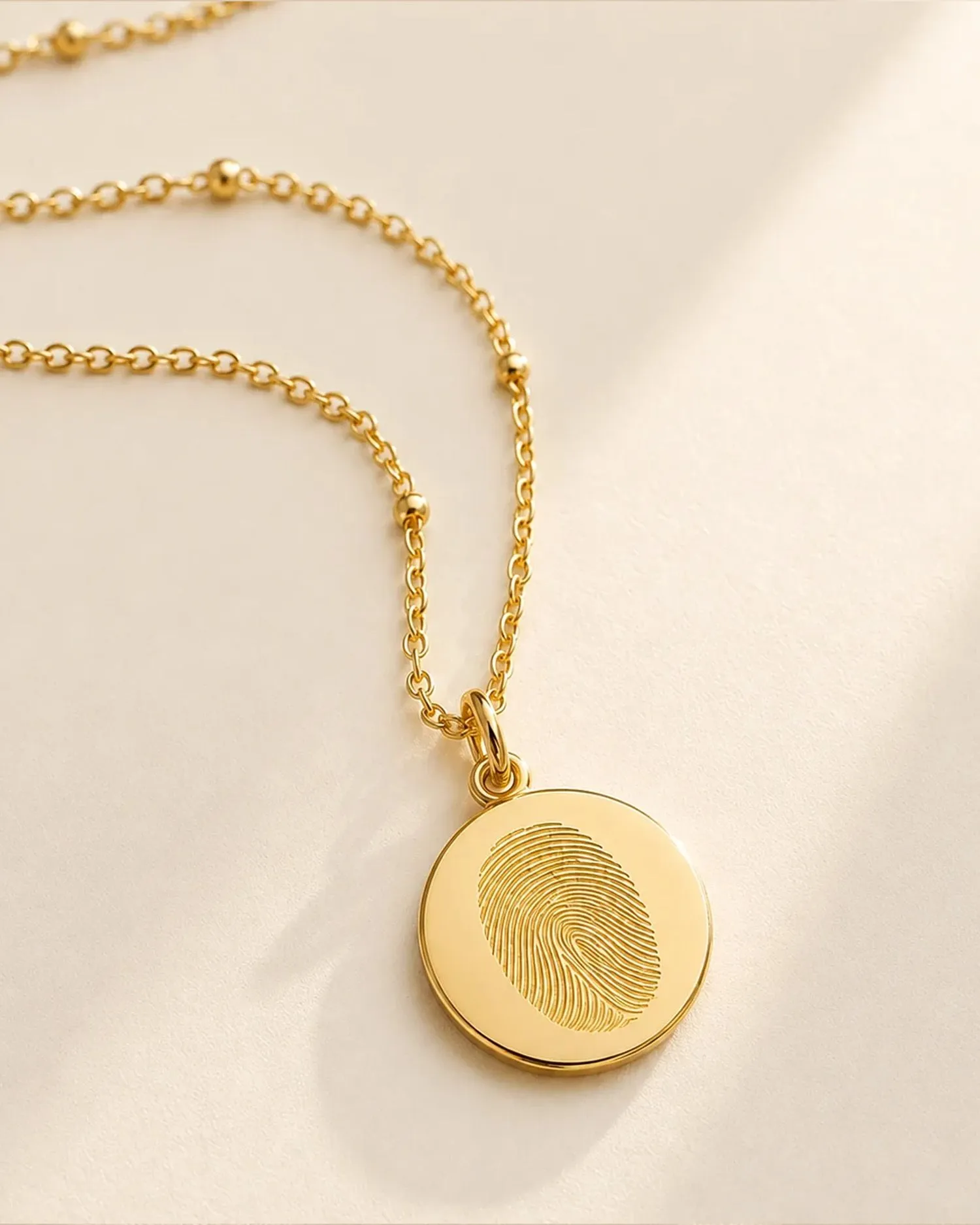 Parmak İzi Round Necklace