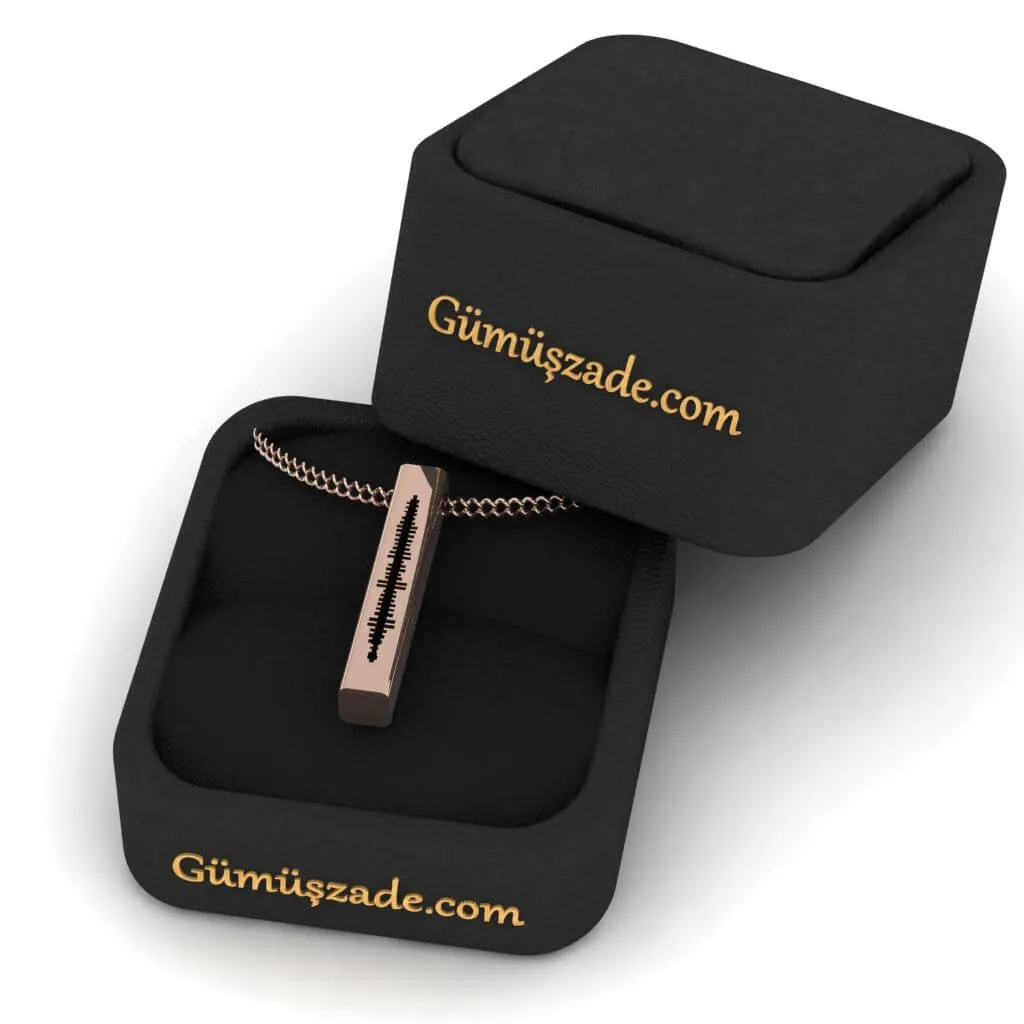 Ses Dalgası Cube Necklace
