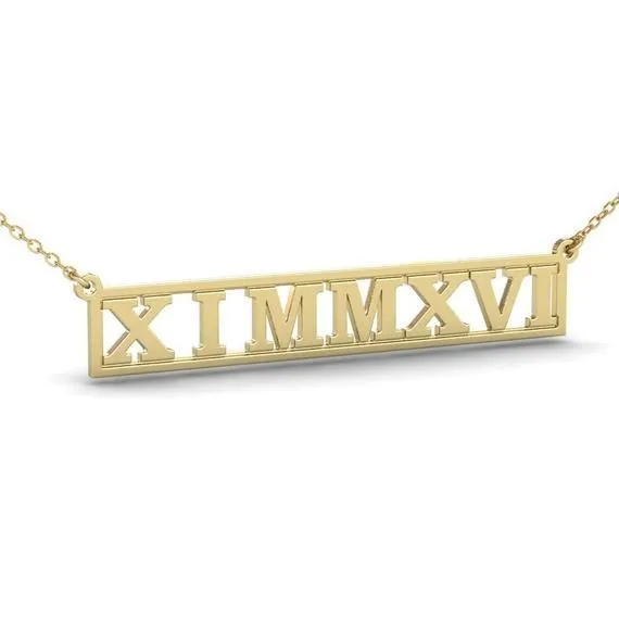Roma Rakamlı Necklace
