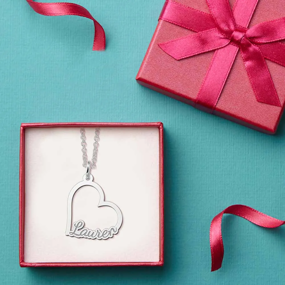 Personalized Heart Necklace