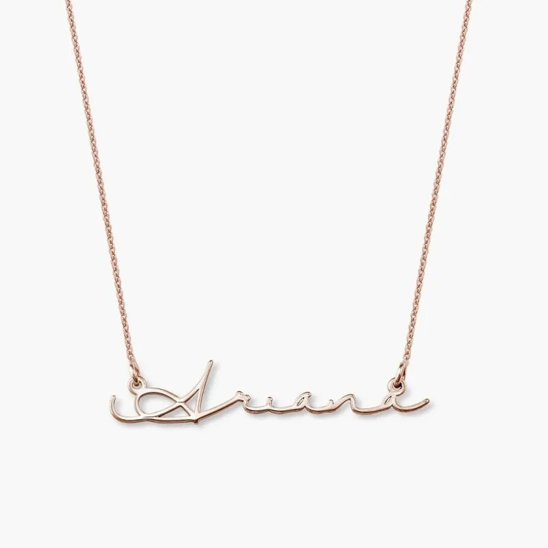 Personalized El Script Necklace