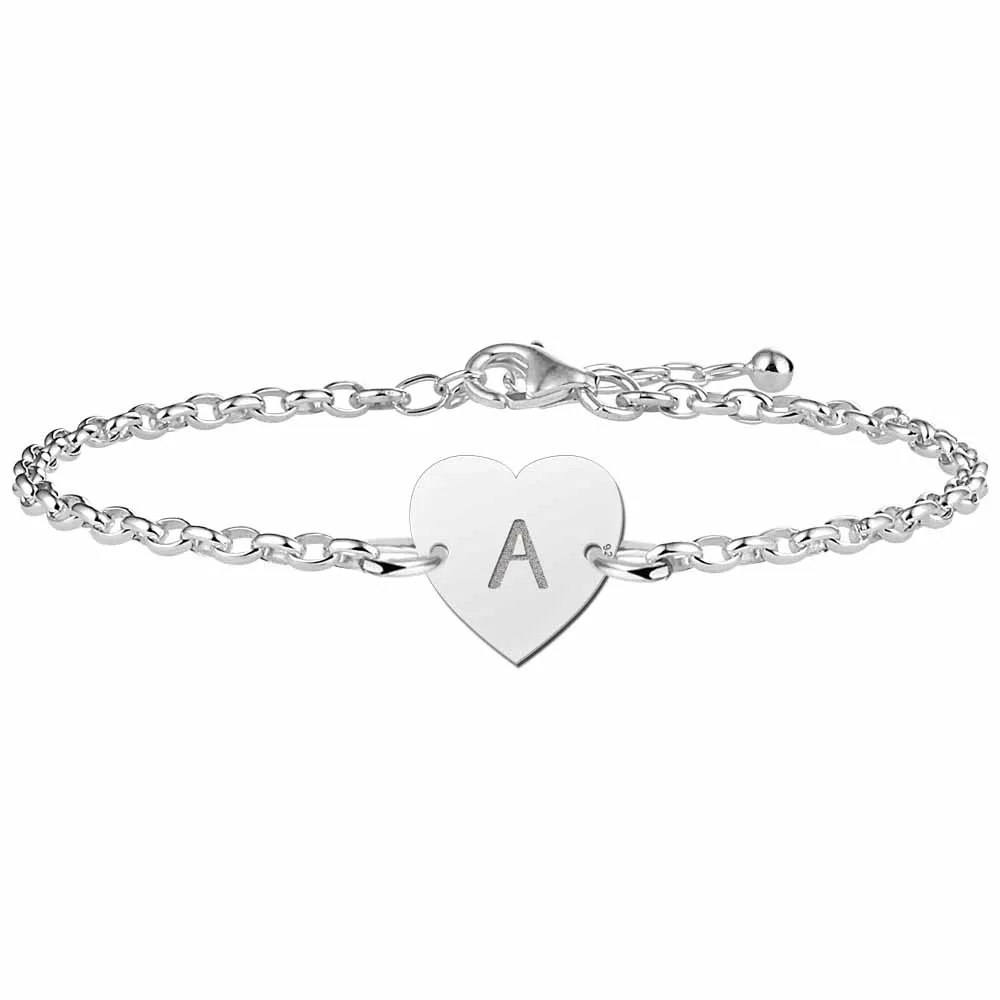 Heart Letter Personalized Bracelet