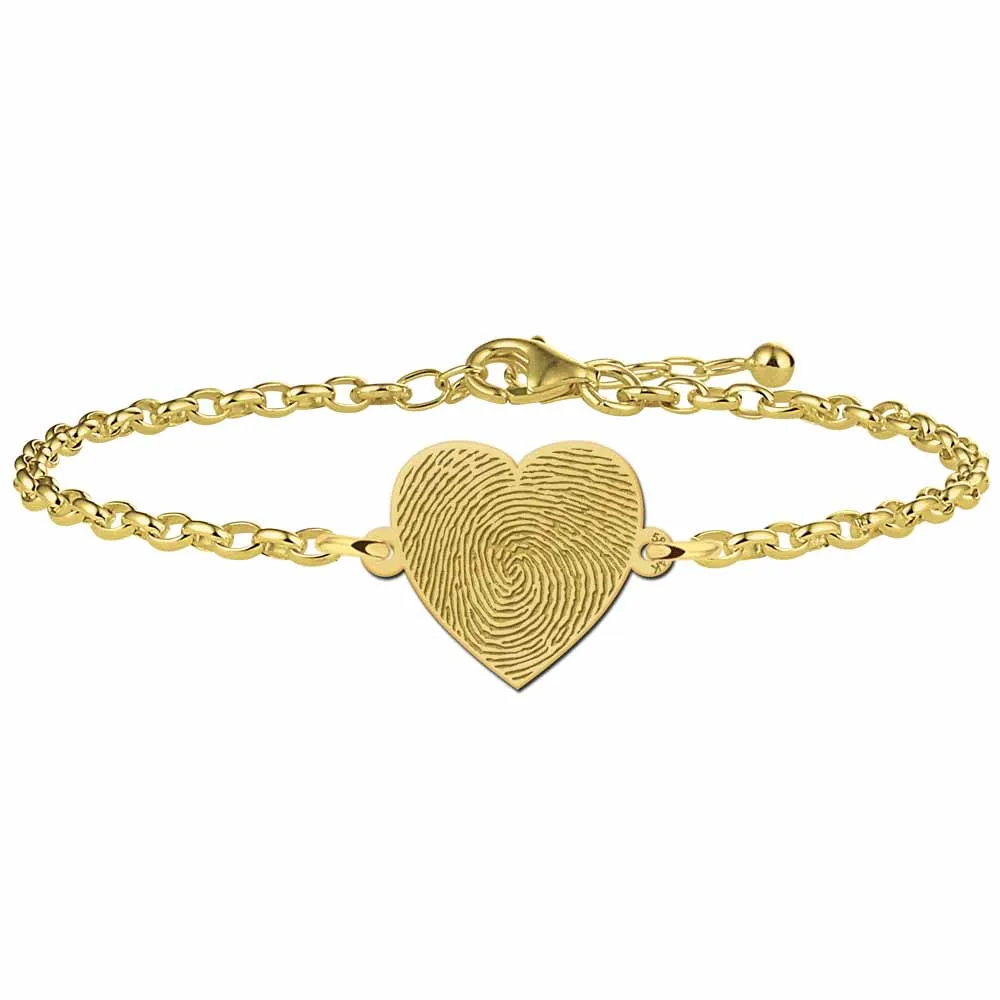 Parmak İzi Heart Bracelet