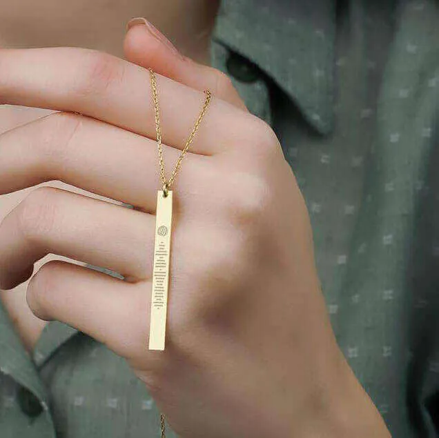 Spotify Müzikli Silver Necklace